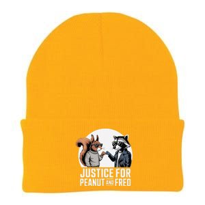 Justice For Peanut The Squirrel & Fred The Racoon Knit Cap Winter Beanie