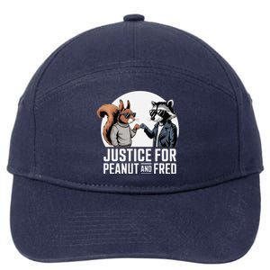 Justice For Peanut The Squirrel & Fred The Racoon 7-Panel Snapback Hat