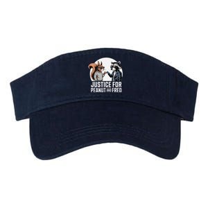 Justice For Peanut The Squirrel & Fred The Racoon Valucap Bio-Washed Visor