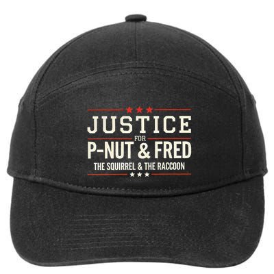 Justice For P Nut And Fred The Squirrel Peanut Justice 7-Panel Snapback Hat