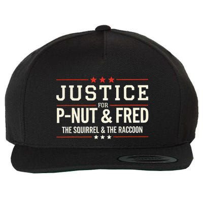 Justice For P Nut And Fred The Squirrel Peanut Justice Wool Snapback Cap