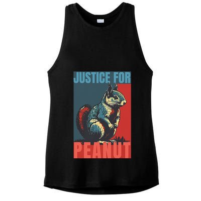 Justice For Peanut The Squirrel Peanut Squirrel Ladies PosiCharge Tri-Blend Wicking Tank