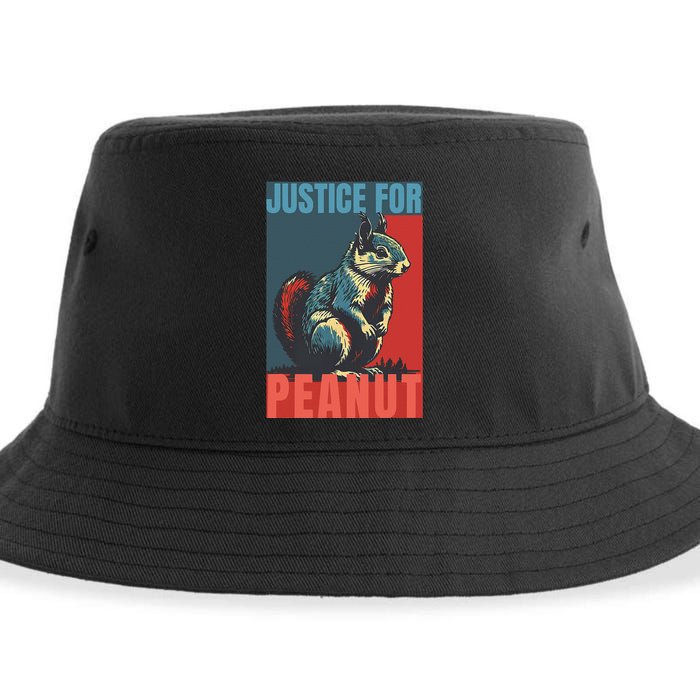 Justice For Peanut The Squirrel Peanut Squirrel Sustainable Bucket Hat