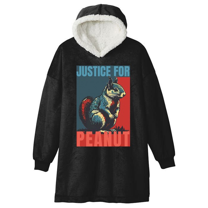 Justice For Peanut The Squirrel Peanut Squirrel Hooded Wearable Blanket