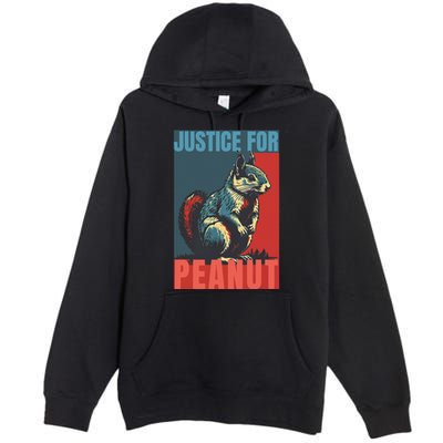 Justice For Peanut The Squirrel Peanut Squirrel Premium Pullover Hoodie