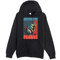 Justice For Peanut The Squirrel Peanut Squirrel Premium Pullover Hoodie
