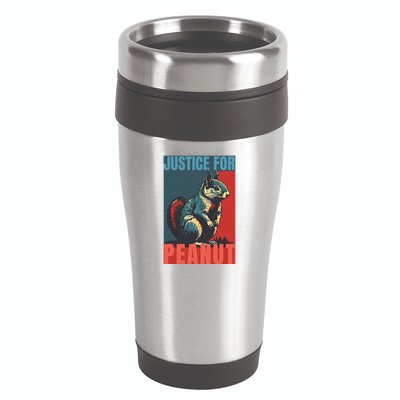Justice For Peanut The Squirrel Peanut Squirrel 16oz Travel Tumbler