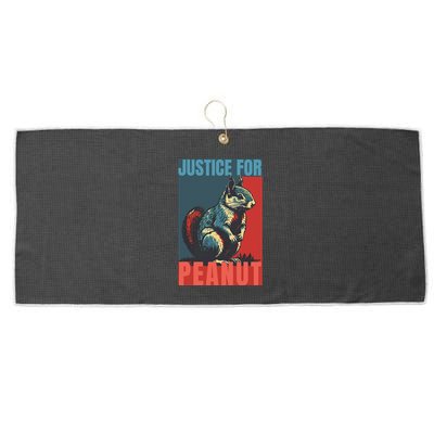 Justice For Peanut The Squirrel Peanut Squirrel Large Microfiber Waffle Golf Towel