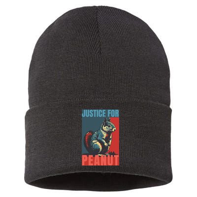 Justice For Peanut The Squirrel Peanut Squirrel Sustainable Knit Beanie