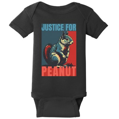 Justice For Peanut The Squirrel Peanut Squirrel Baby Bodysuit
