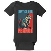 Justice For Peanut The Squirrel Peanut Squirrel Baby Bodysuit