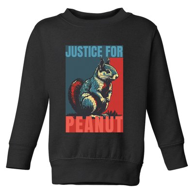 Justice For Peanut The Squirrel Peanut Squirrel Toddler Sweatshirt