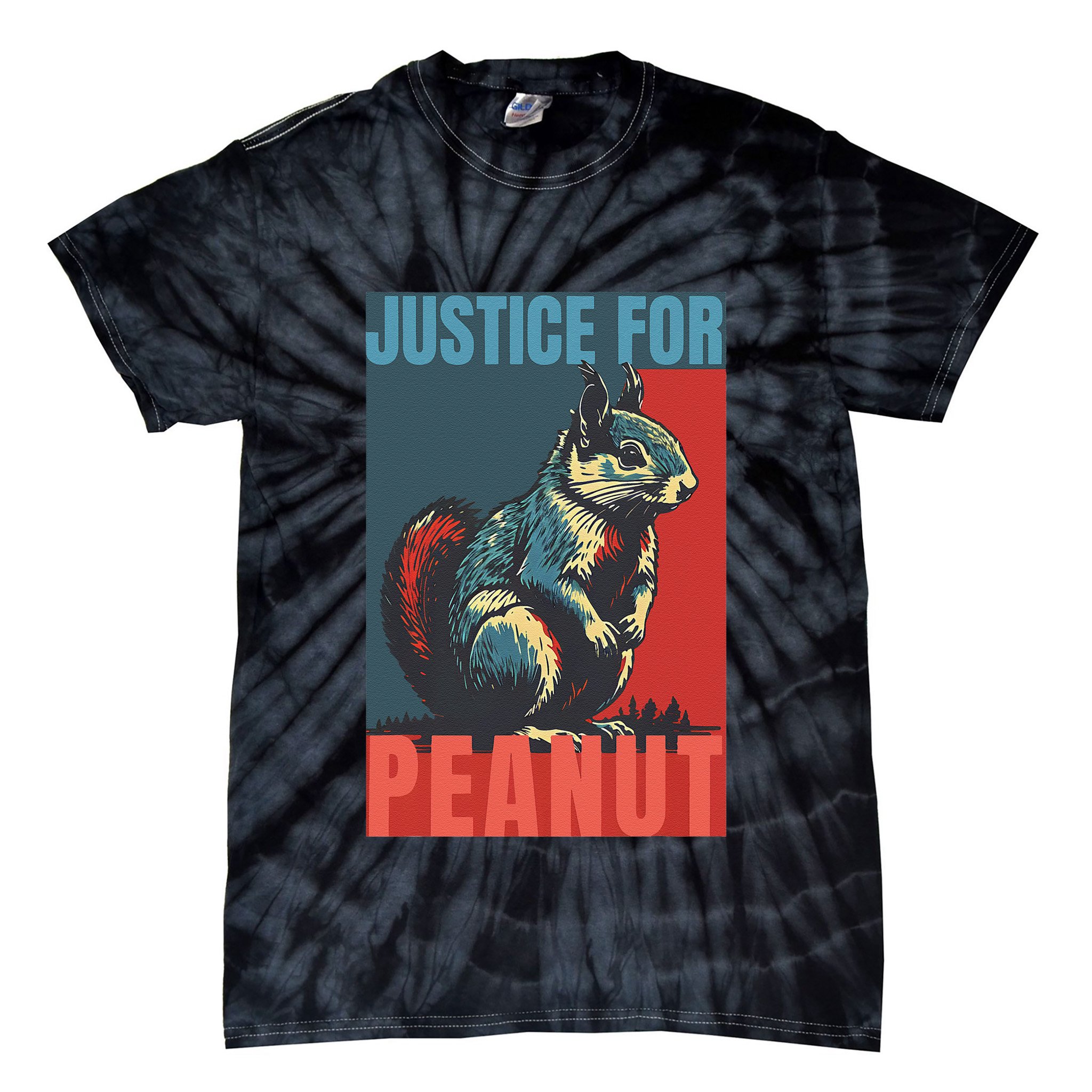 Justice For Peanut The Squirrel Peanut Squirrel Tie-Dye T-Shirt