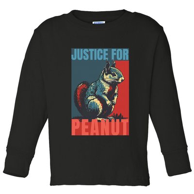 Justice For Peanut The Squirrel Peanut Squirrel Toddler Long Sleeve Shirt