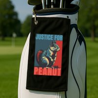 Justice For Peanut The Squirrel Peanut Squirrel Golf Towel