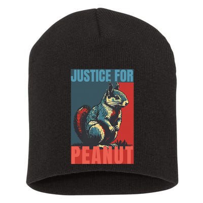 Justice For Peanut The Squirrel Peanut Squirrel Short Acrylic Beanie