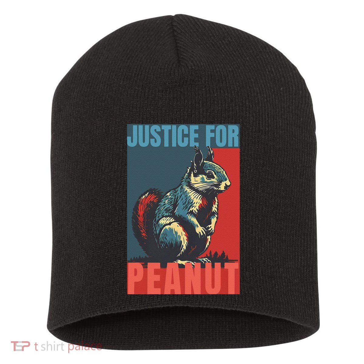 Justice For Peanut The Squirrel Peanut Squirrel Short Acrylic Beanie