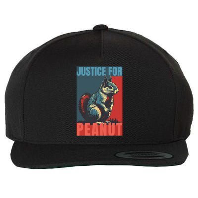 Justice For Peanut The Squirrel Peanut Squirrel Wool Snapback Cap