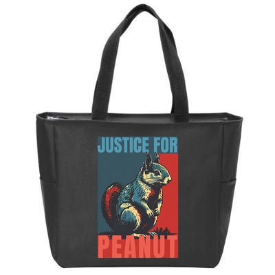 Justice For Peanut The Squirrel Peanut Squirrel Zip Tote Bag
