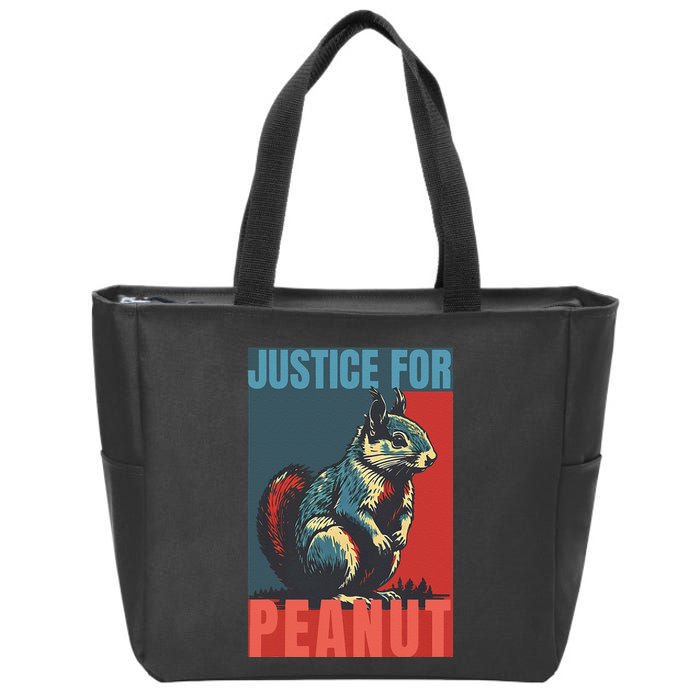 Justice For Peanut The Squirrel Peanut Squirrel Zip Tote Bag