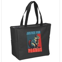 Justice For Peanut The Squirrel Peanut Squirrel Zip Tote Bag