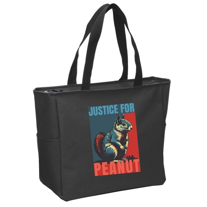 Justice For Peanut The Squirrel Peanut Squirrel Zip Tote Bag