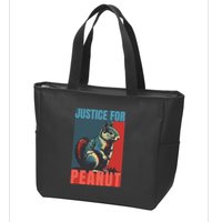 Justice For Peanut The Squirrel Peanut Squirrel Zip Tote Bag