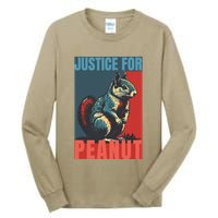 Justice For Peanut The Squirrel Peanut Squirrel Tall Long Sleeve T-Shirt