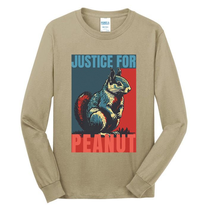 Justice For Peanut The Squirrel Peanut Squirrel Tall Long Sleeve T-Shirt