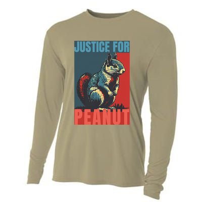 Justice For Peanut The Squirrel Peanut Squirrel Cooling Performance Long Sleeve Crew