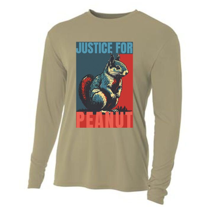 Justice For Peanut The Squirrel Peanut Squirrel Cooling Performance Long Sleeve Crew