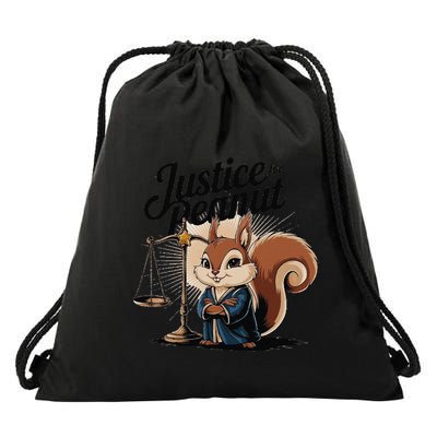 Justice For Peanut The Squirrelput Pnut Squirrel Drawstring Bag
