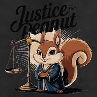 Justice For Peanut The Squirrelput Pnut Squirrel Trucker Hat
