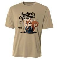 Justice For Peanut The Squirrelput Pnut Squirrel Cooling Performance Crew T-Shirt