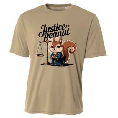 Justice For Peanut The Squirrelput Pnut Squirrel Cooling Performance Crew T-Shirt