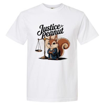 Justice For Peanut The Squirrelput Pnut Squirrel Garment-Dyed Heavyweight T-Shirt