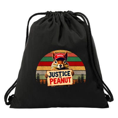 Justice For Peanut The Squirrel Maga Wild Animals Spirrels Drawstring Bag