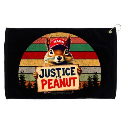 Justice For Peanut The Squirrel Maga Wild Animals Spirrels Grommeted Golf Towel