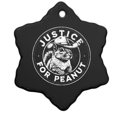 Justice For Peanut The Squirrel P’Nut Pnut Peanut Squirrel Ceramic Star Ornament