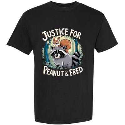 Justice For Peanut The Squirrel And Fred The Raccoon Garment-Dyed Heavyweight T-Shirt