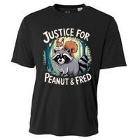 Justice For Peanut The Squirrel And Fred The Raccoon Cooling Performance Crew T-Shirt