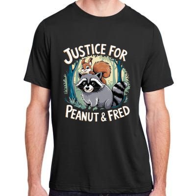 Justice For Peanut The Squirrel And Fred The Raccoon Adult ChromaSoft Performance T-Shirt