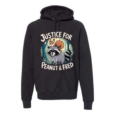 Justice For Peanut The Squirrel And Fred The Raccoon Premium Hoodie