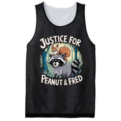 Justice For Peanut The Squirrel And Fred The Raccoon Mesh Reversible Basketball Jersey Tank