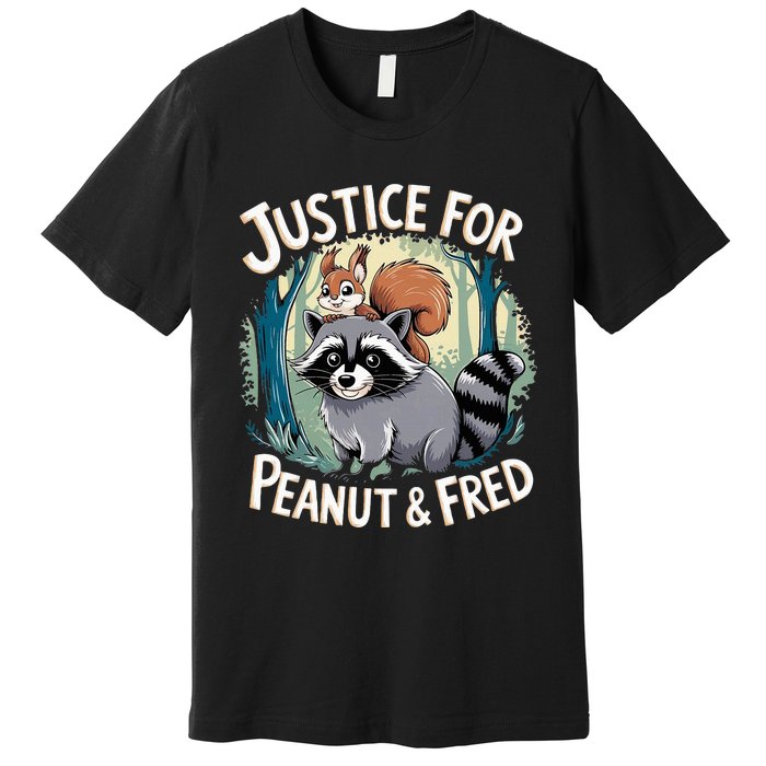 Justice For Peanut The Squirrel And Fred The Raccoon Premium T-Shirt