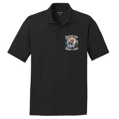 Justice For Peanut The Squirrel And Fred The Raccoon PosiCharge RacerMesh Polo