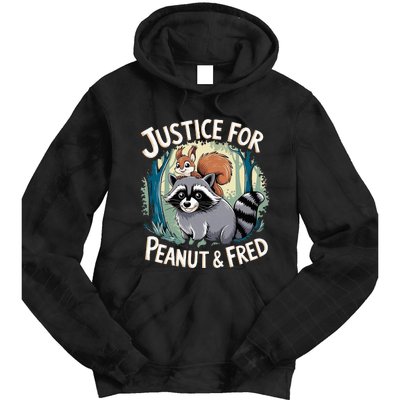 Justice For Peanut The Squirrel And Fred The Raccoon Tie Dye Hoodie