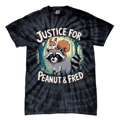 Justice For Peanut The Squirrel And Fred The Raccoon Tie-Dye T-Shirt