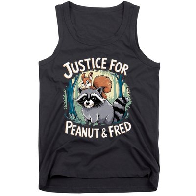 Justice For Peanut The Squirrel And Fred The Raccoon Tank Top