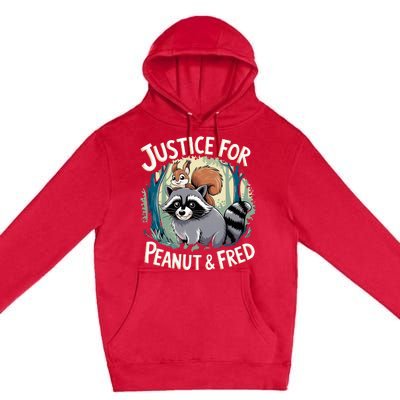 Justice For Peanut The Squirrel And Fred The Raccoon Premium Pullover Hoodie